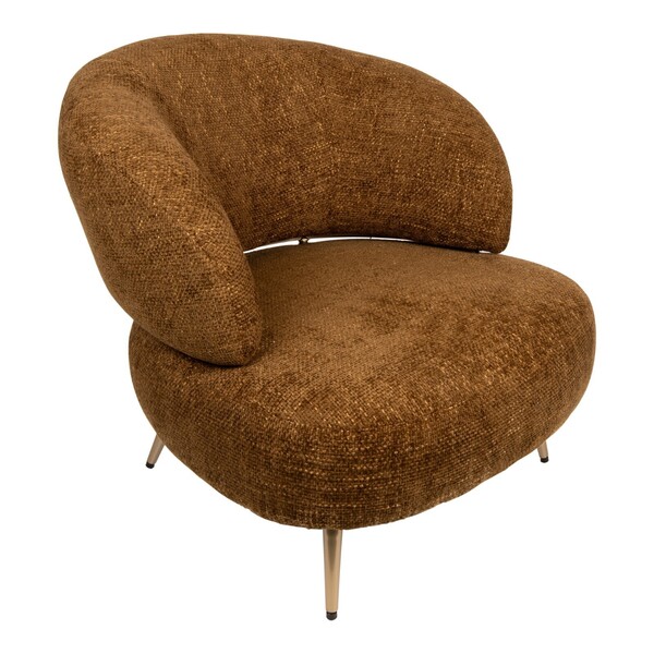 fauteuil amberkleur