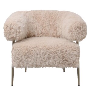 Fauteuil fluffy champagnetint